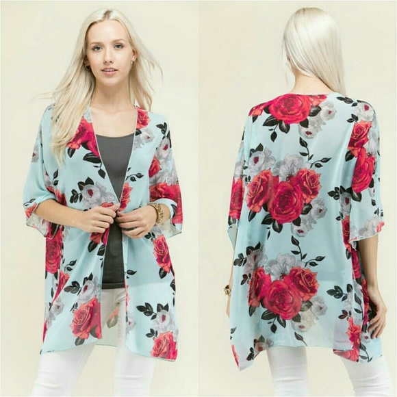 Chiffon Floral Cardigan - Picture 4 of 5
